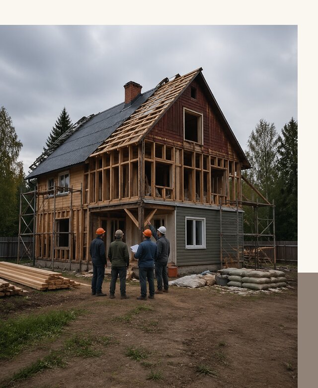 Реконструкция дачного дома в Химках под ключ с проектом
